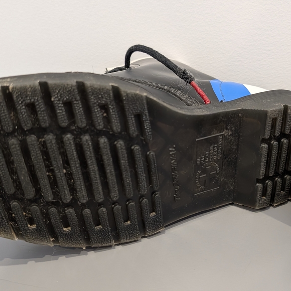 Dr. Martens Black Boots with Blue and White Accents - Picture 3 of 11